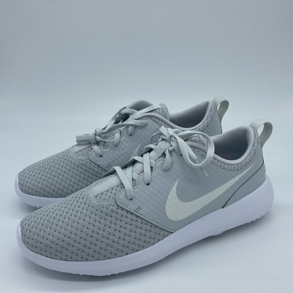 New Nike Roshe G Tour Golf Cleats Shoes White Gray CD6066 002 Women’s Size 10.5 - Picture 2 of 6